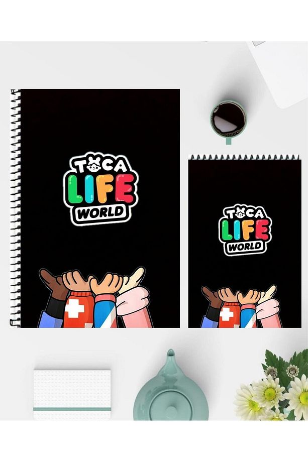 Toca Life World A5 Defter ve A6 Not Defteri Özel Tasarım Çizgisiz Defterler - 1
