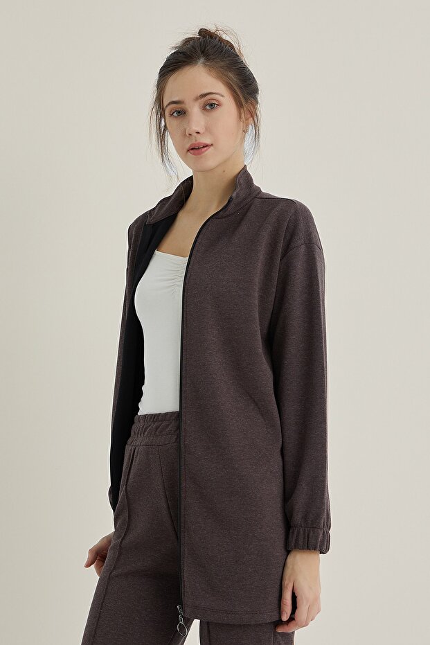 Oversize mikina na zip - 3