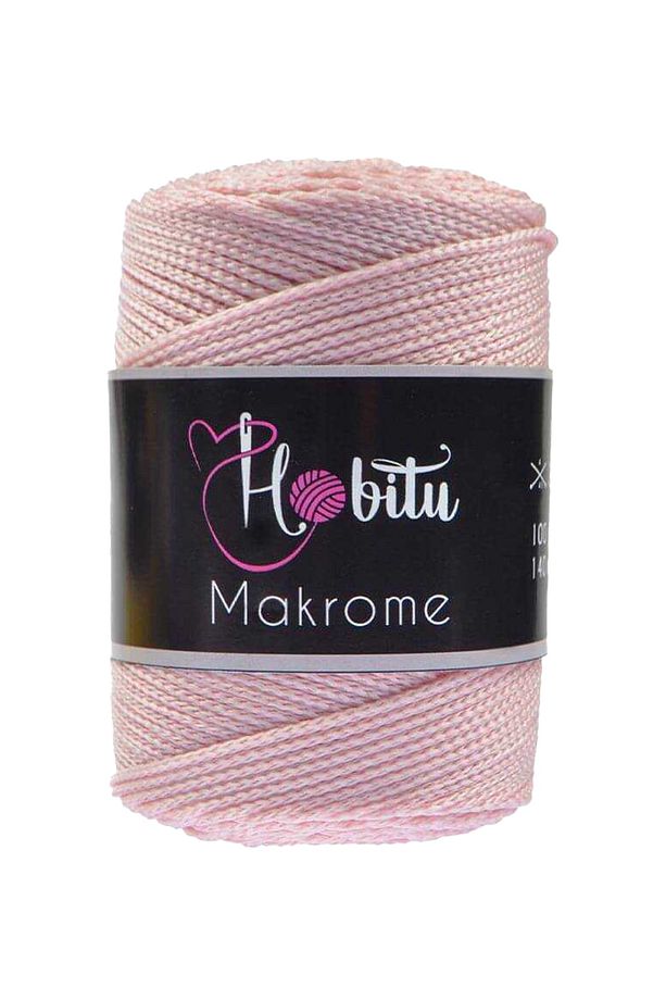 Polyester Makrome El Örgü Ipi Soft Pembe 72 - 1