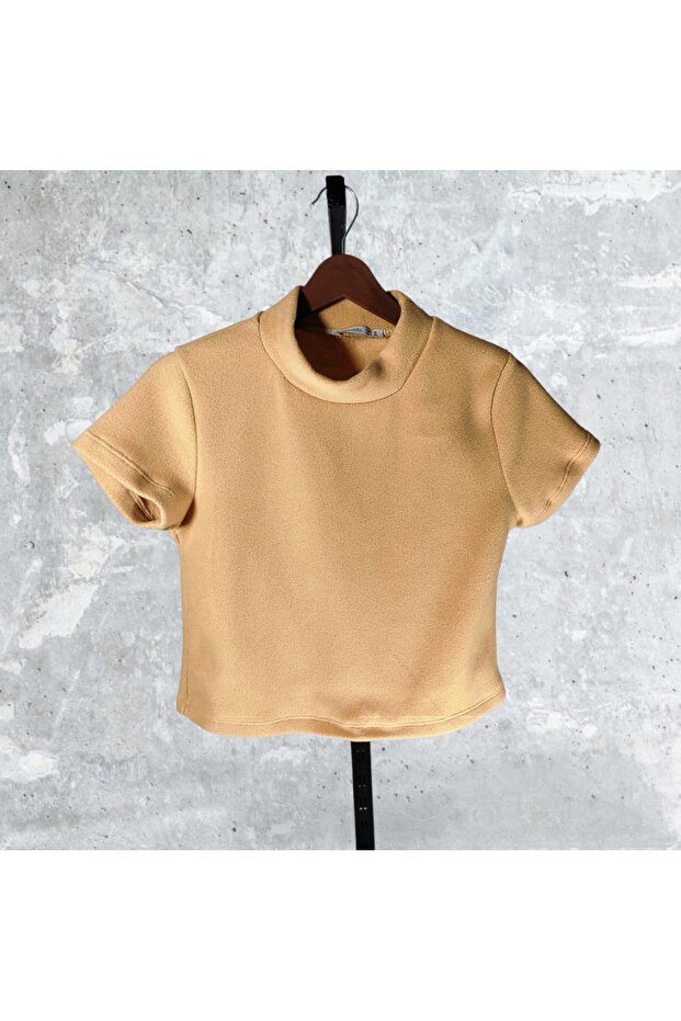 Peluş Crop Bluz - 1