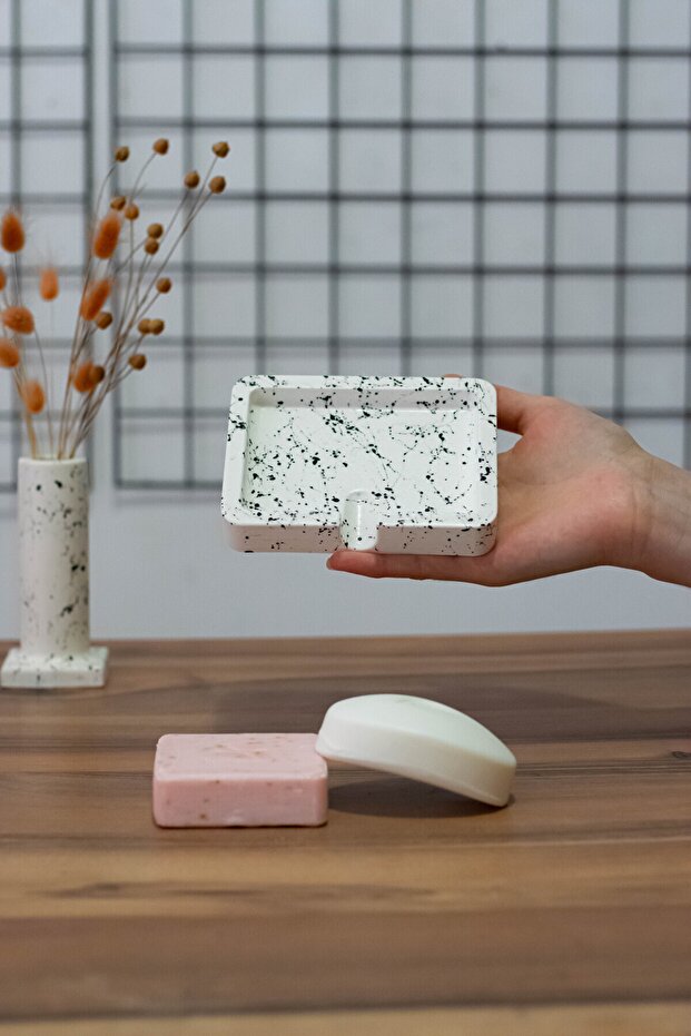 BATHROOM SQUARE SOLID SOAP DISPENSER - 1