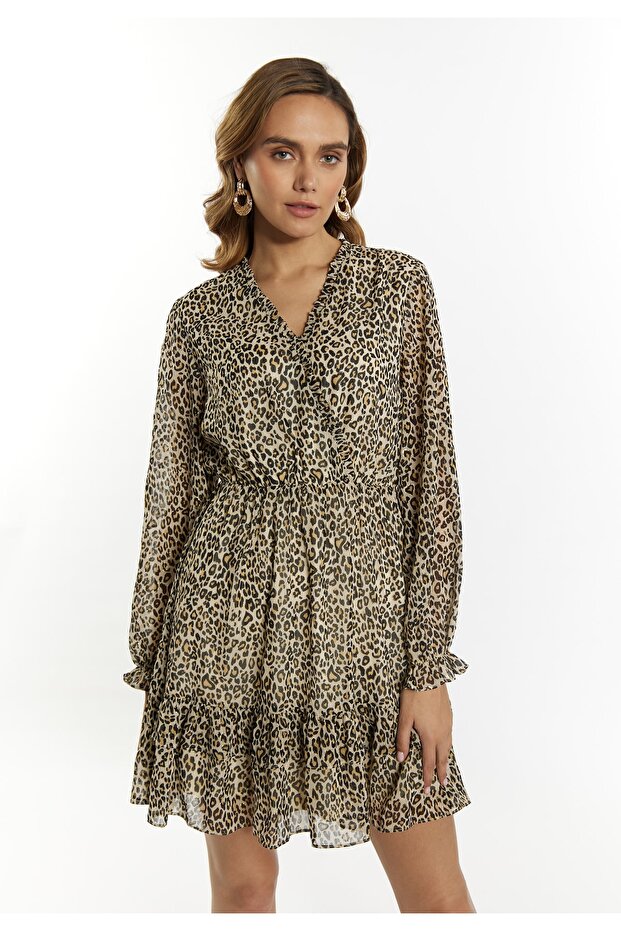 Minikleid s Leoprintem - 2