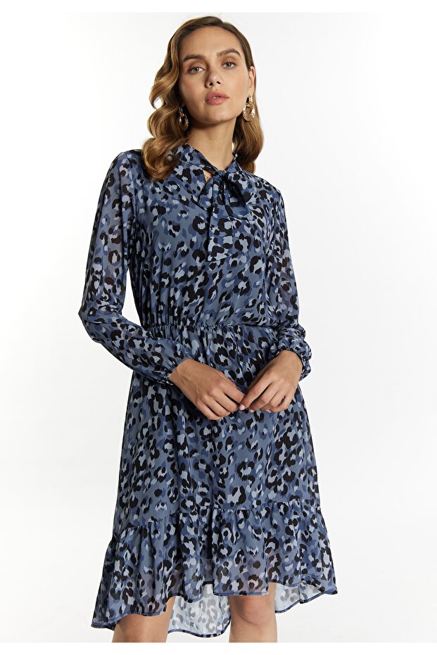 Kleid mit Leoprint - 2