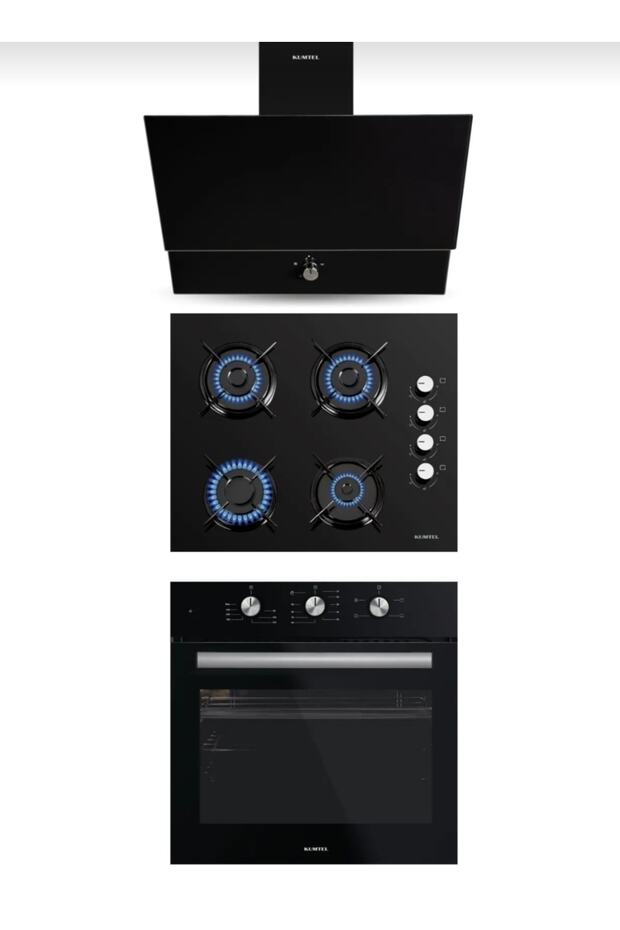 siyah ankastre set - 1