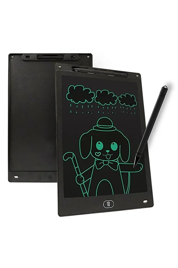 Dijital Kalemli Çizim Tableti 12 Inc Writing Lcd Grafik Yazı Tahta Not Yazma Eğitim Tableti - 2