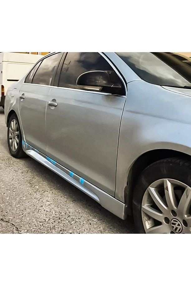 Jetta Mk5 Yan Marşpiyel Seti 2005 2006 2007 2008 2009 2010 Mat Siyah Plastik 2 Adet - 1