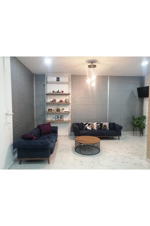 Nw02 Gri Kendinden Yapışkanlı Esnek Sünger 3d Duvar Kağıdı Paneli - 5