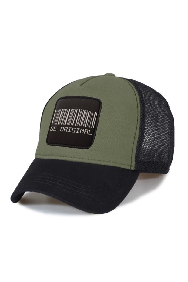 Be Original Barcode Model Mesh Hat - رقعة جلدية قابلة للاستبدال - 1