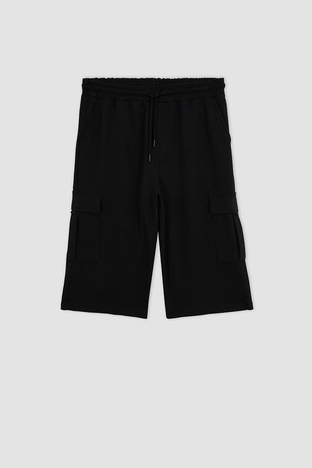 Regular Fit Kargo Cepli Kapri Şort - 8