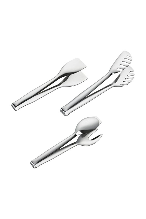 Paslanmaz Çelik 3lü Servis Takımı Seti - 1