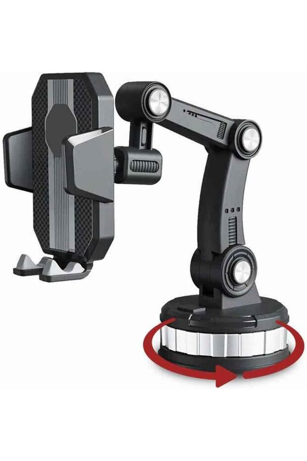 Phone Holder For Car Adjustable Cleanable Torpedo Glass Or Sunroof Applicable FCZ031