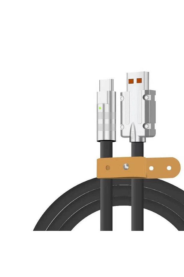 USB To Type-C 120W 6A Turbo Hızlı Şarj ve Data Kablosu Samsung Xiaomi Android Uyumlu Esnek Kopmaz - 1