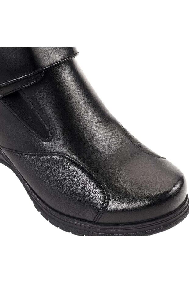 25651-K Vionic Siyah Kadın Comfort Deri Hallux Bot - 4