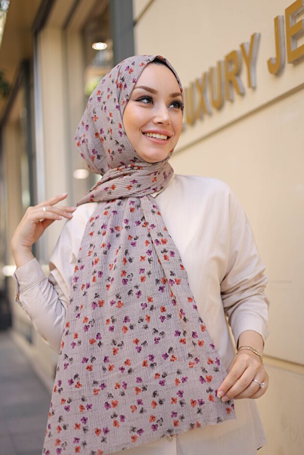الحجاب نورا التفاف شال أرجواني