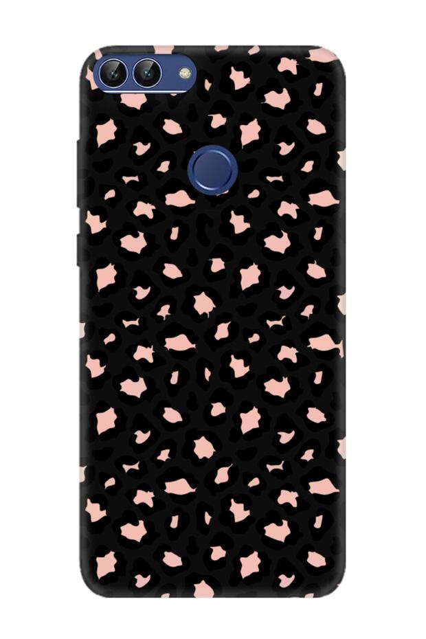 حافظة هاتف هواوي بي سمارت بنمط الفهد باللون الأسود - 1