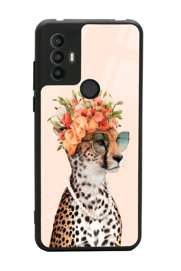 Tcl 30 Se Influencer Glossy Phone Case with Leopard Cat Design