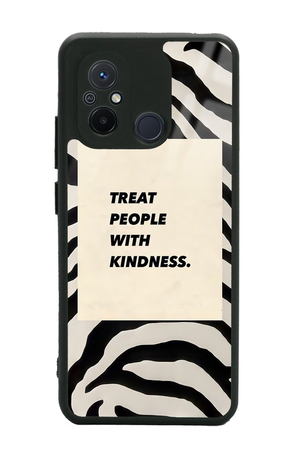 Xiaomi Redmi 12C Glossy Phone Case with Zebra Motto Design