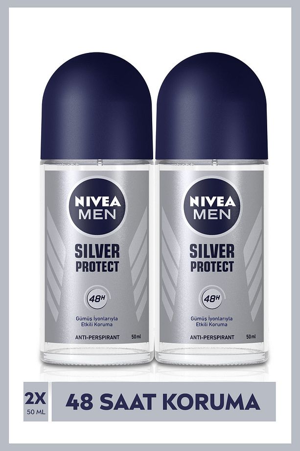 Men Silver Protect Erkek Deodorant Roll-on 50 ml 2'li - 1