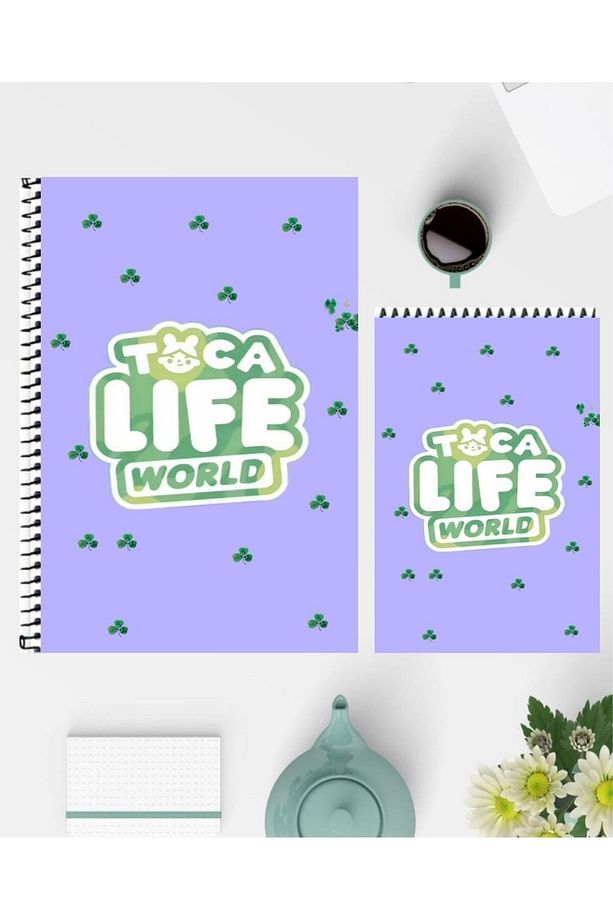 Toca Life World A5 Defter ve A6 Not Defteri Özel Tasarım Çizgisiz Defterler - 1