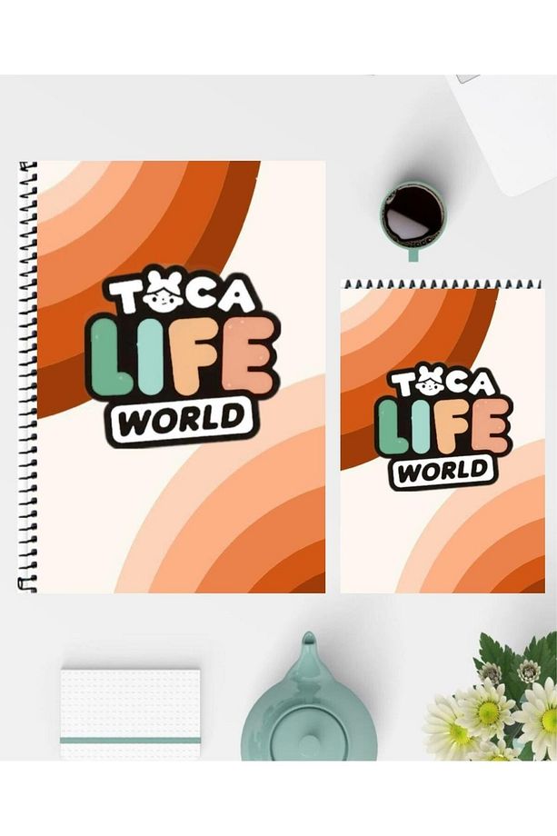 Toca Life World A5 Defter ve A6 Not Defteri Özel Tasarım Çizgisiz Defterler - 1