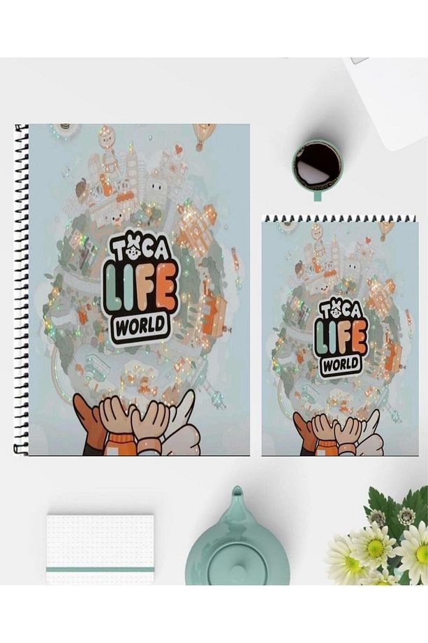 Toca Life World A5 Defter ve A6 Not Defteri Özel Tasarım Çizgisiz Defterler - 2