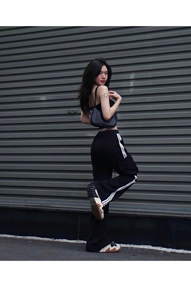 Y2k Stripe Detail Cargo Sweatpants
