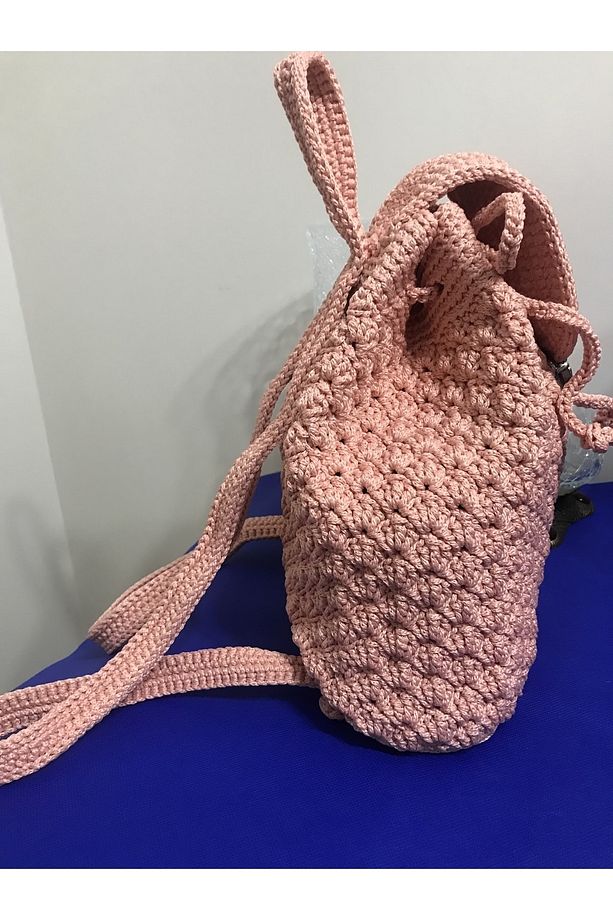 El Örgüsü Pembe Çocuk Çantası - 3