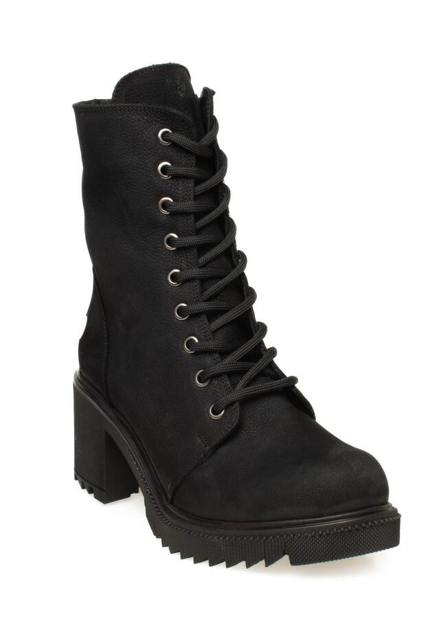 Mammami?a D23Kb-1345Z Heeled Black Women's Boots