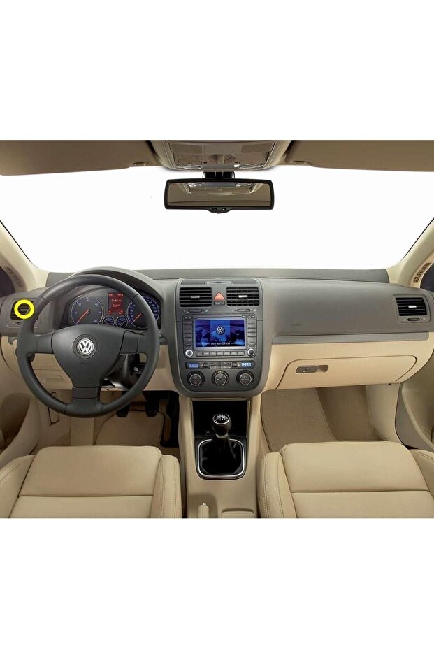 Vw Golf 5 Mk5 2004-2008 زر اتجاه شبكة التهوية اليسرى 1k0819703b 1 قطعة