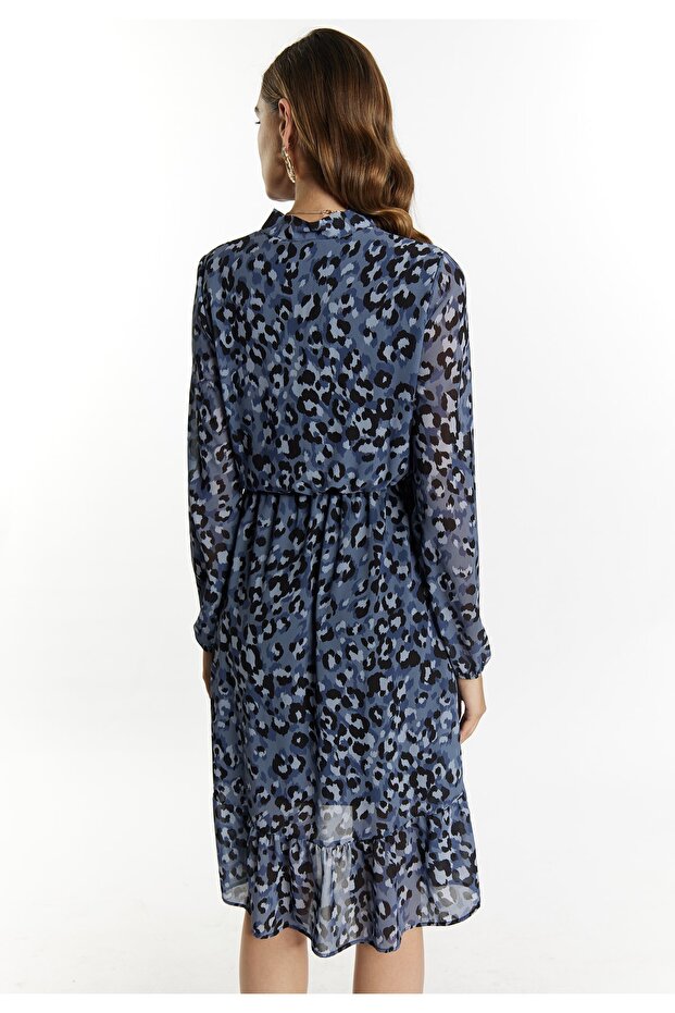 Kleid mit Leoprint - 4