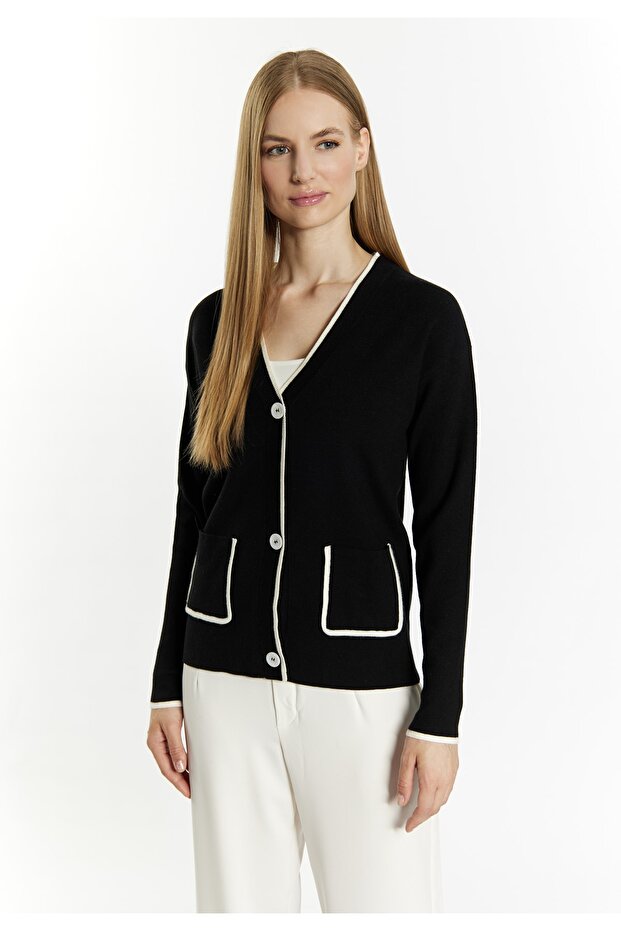 Klasik Strickjacke acalmar - 4