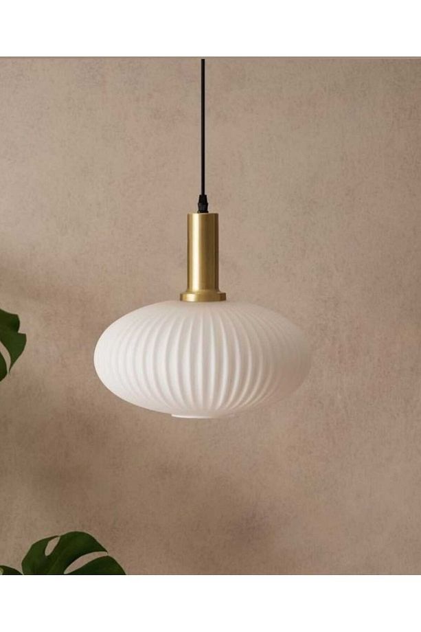 Mylights Modern Opal Tekli Sarkıt Avize Spor Oda Mutfak Salon Koridor Elips Yatak Başı - 1