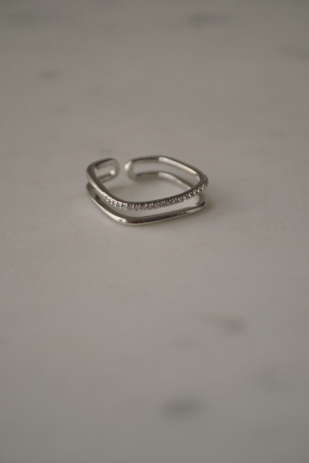 خاتم خطوط فضية - 4