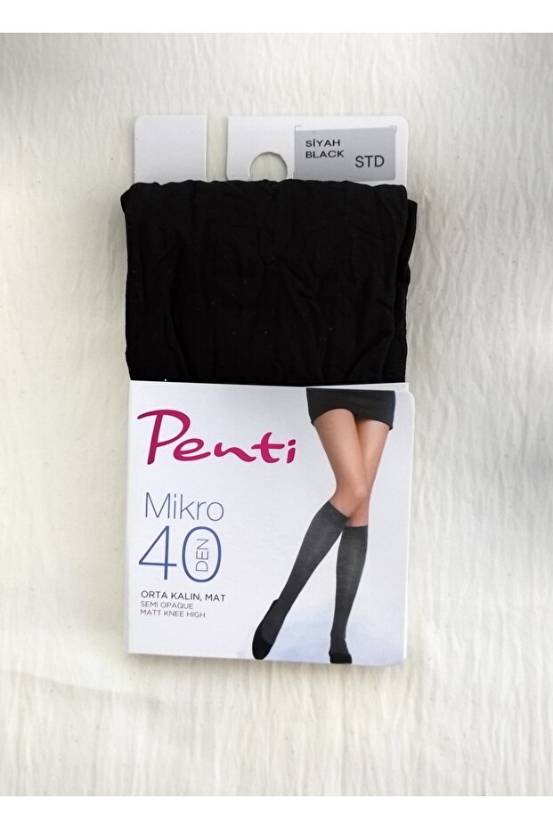 Micro 40 Denim Medium Thick Matte Trousers (Below the Knee) Socks