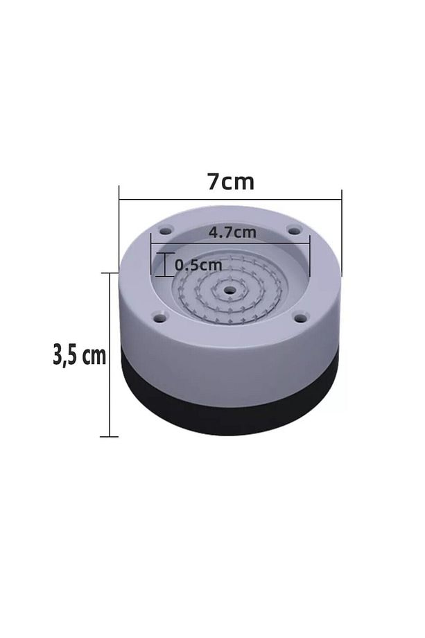 Robot Süpürge Mobilya Ayağı Ve Dolap Yükseltici Ayak Kaydırmaz Ve 3.5cm Yükseltici 4 Lü Set - 3