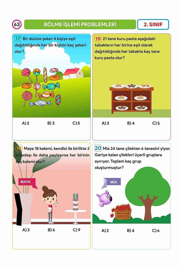 ZOZİ 2.Sınıf Dört İşlem Problemleri - Canlı Sorularla Dolu! - 9