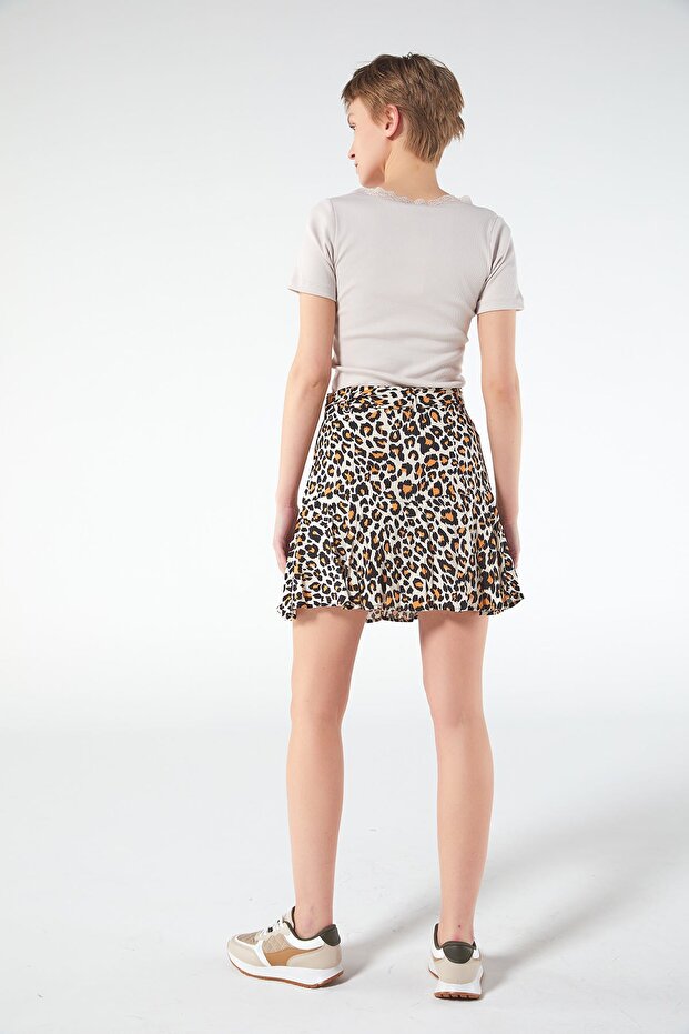 Desenli Şort etek - 6