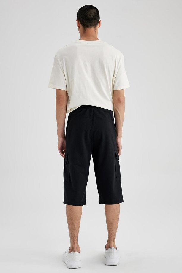 Regular Fit Kargo Cepli Kapri Şort - 7