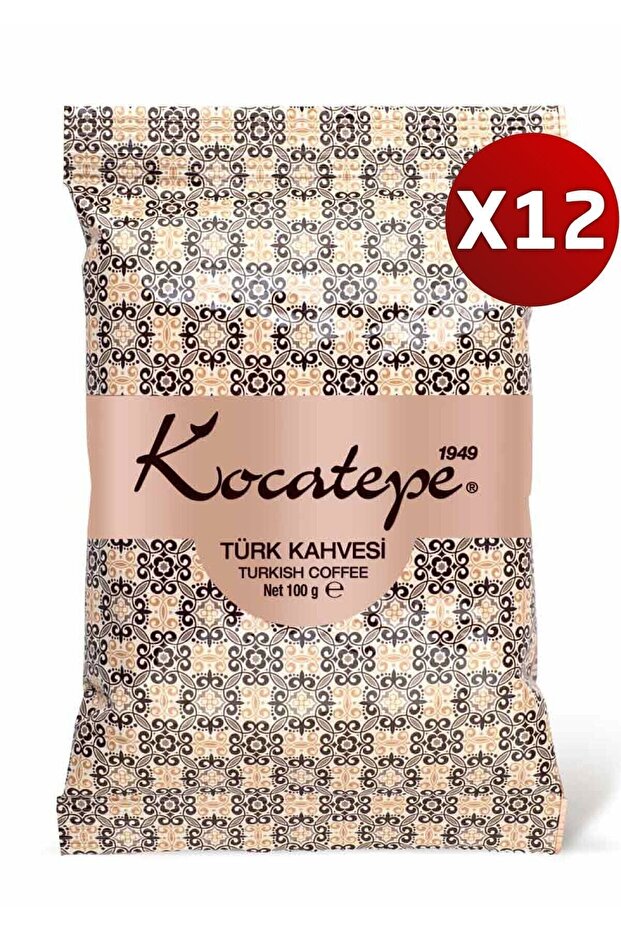 Kocatepe Turkish Coffee 100 Gr Foil 12 Pack