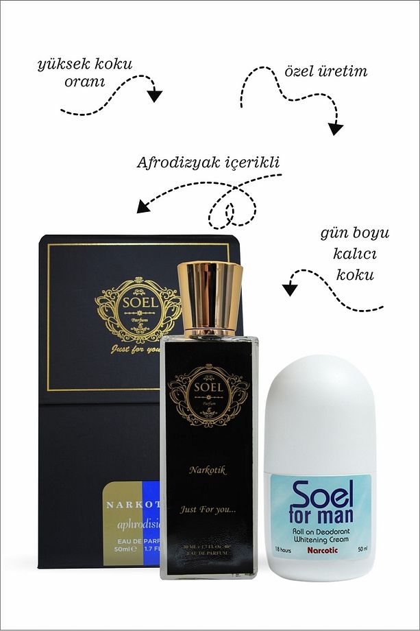 Narkotik Erkek Parfüm 50ml Edp Narkotik Roll-on - 3