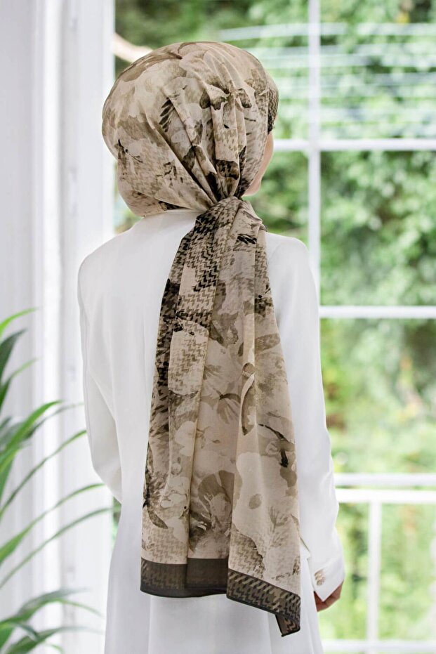 Women's Luxury Medina Silk Shawl Smoked-5