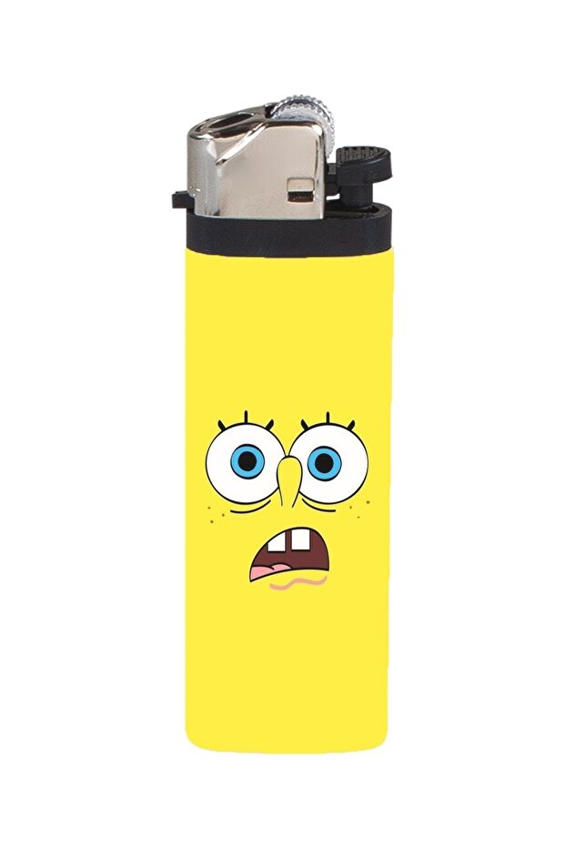 Çakmak Sarı Süngerbob Full Kaplamalı Gazlı Çakmak - 1