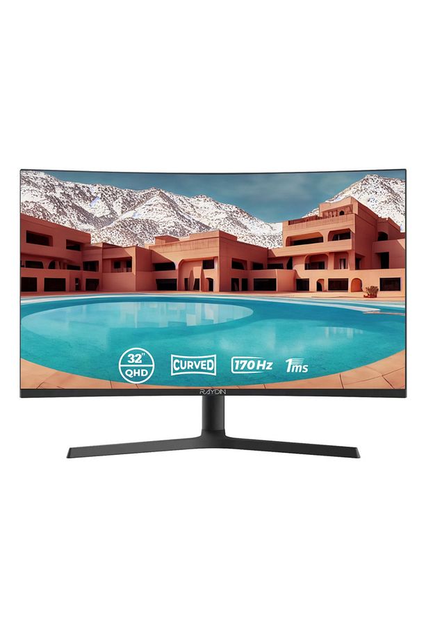 RAYDIN G32VA170QC 32" 1MS 170HZ 2K QHD HDMI+DP FREESYNC MONITOR - 1