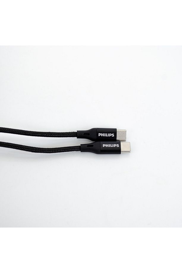 50cm 6A 120W Type-C to Type-C Örgülü Hızlı Data ve Şarj Kablosu Siyah - 2