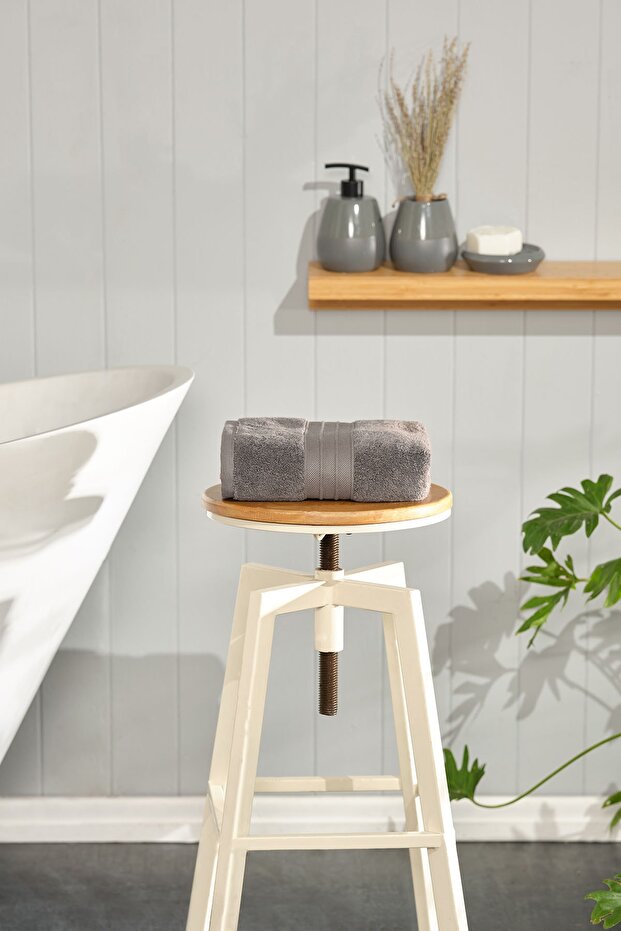 Aquasoft 100% Cotton Face Towel 50X90 cm Anthracite