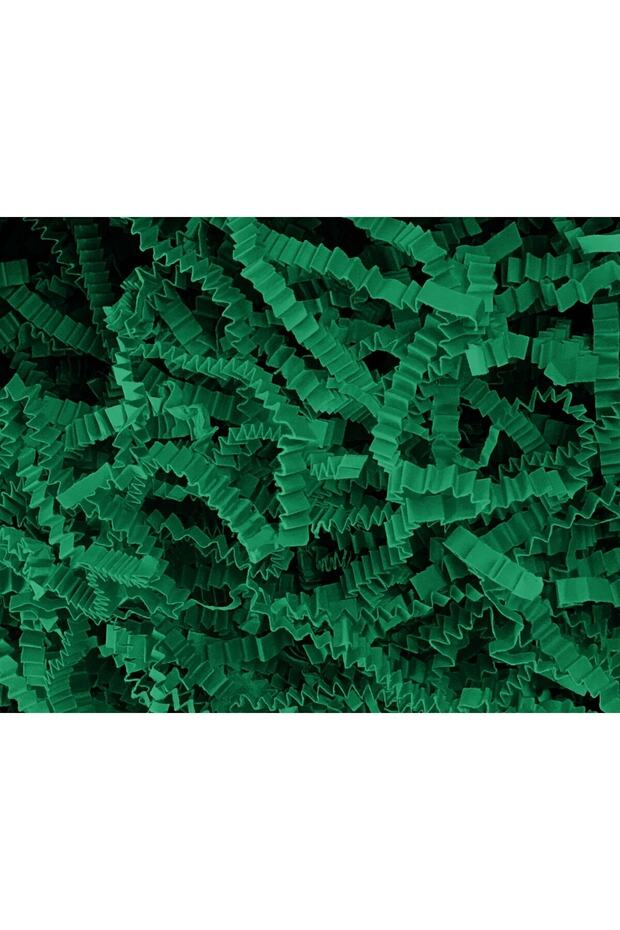 Zigzag Cropped Paper - Dark Green - 250gr Box Decorations - Cropped Zigzag Z Paper