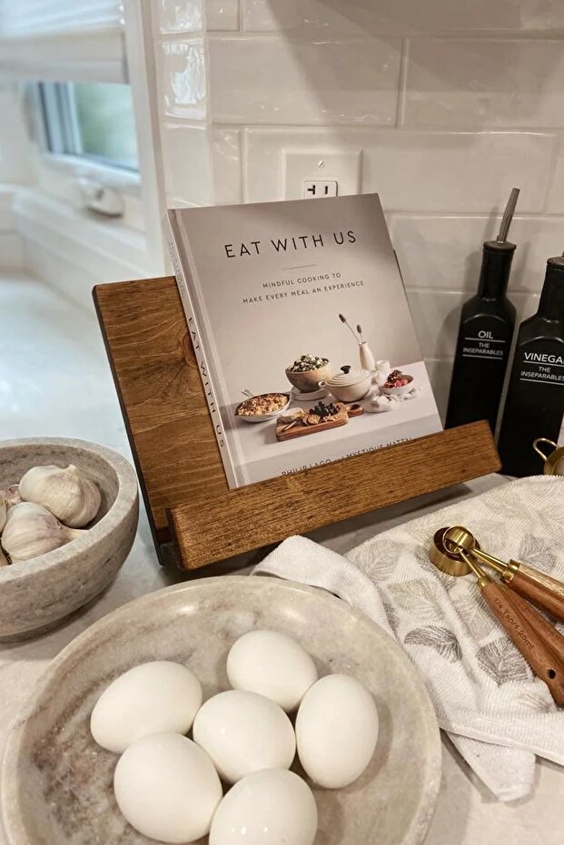 Wooden Cookbook Stand, Cookbook Holder, Book Stand