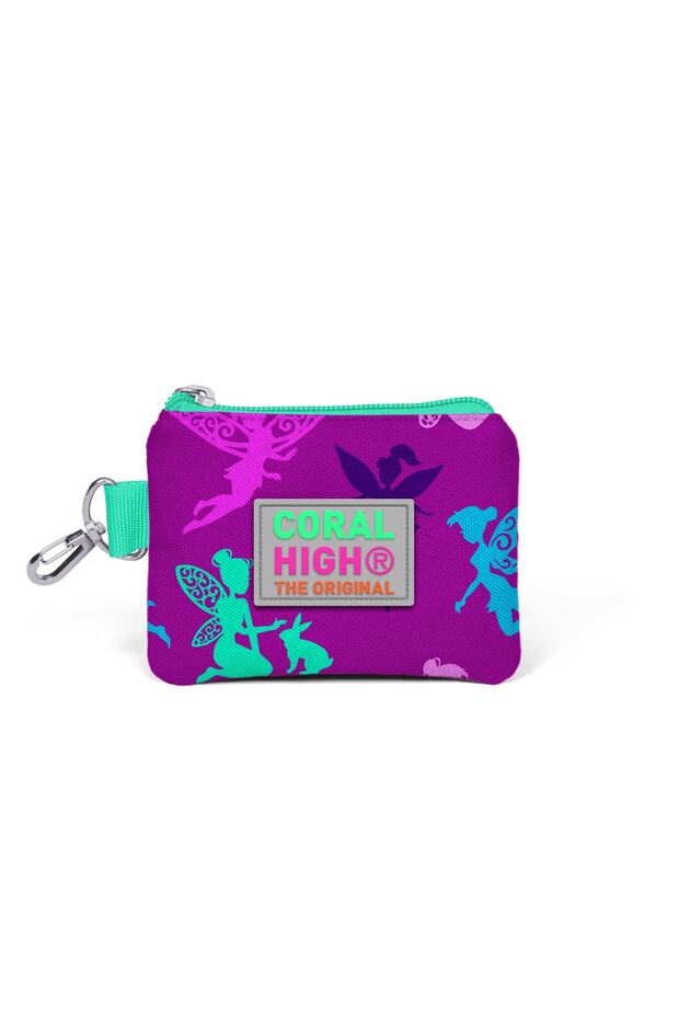 Dark Pink Fairy Patterned Coin Purse 21724