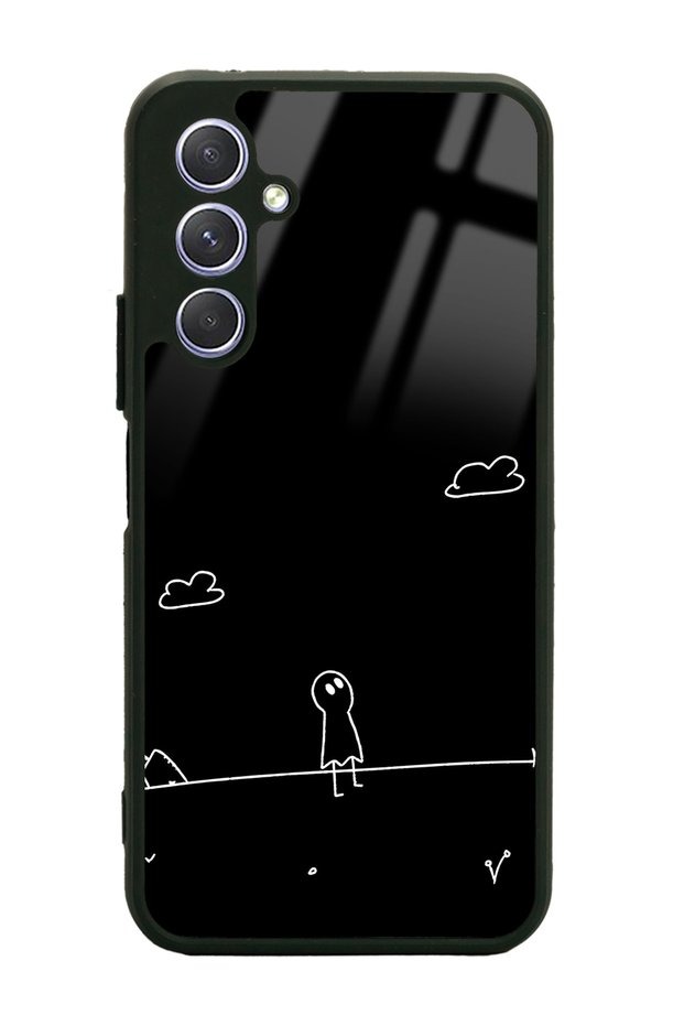 Samsung A54 Doodle Casper Design Glossy Phone Case