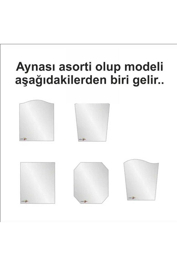 Çoklu 7 Parça 50x40cm Büyük Otel Banyo Cafe WC Tuvalet Ayna Seti - 3